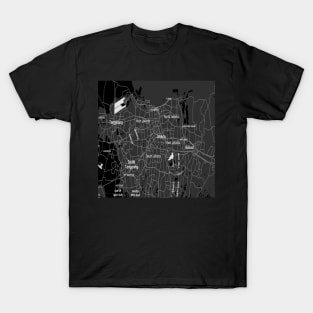 Jakarta black map T-Shirt